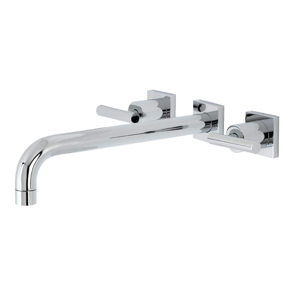 Kingston Brass Manhattan Wall Mounted Roman Tub Filler with Square