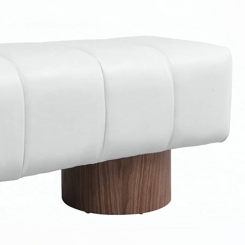 No-Assembly End of Bed Entryway Bench Ottoman