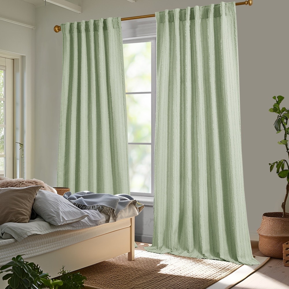 Green Embroidered Curtains - Bed Bath \u0026 Beyond, image size:1000x1000
