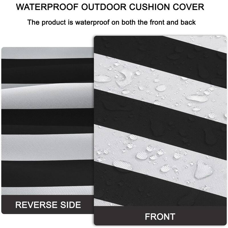 Outdoor Loveseat Cushion Set (Set of 1 Seats,48x24in, 2 Backs,24x18in )