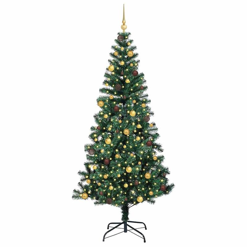 vidaXL Artificial Christmas Tree Green 70.9" PVC