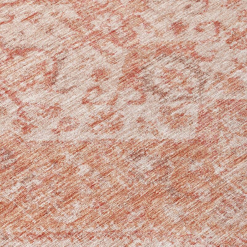 Machine Washable Indoor/ Outdoor Vintage Traditional Chantille Rug