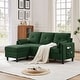 preview thumbnail 13 of 49, 77.36" L Shaped Sectional Sofa with Side Storage Pocket and Reversible Ottoman