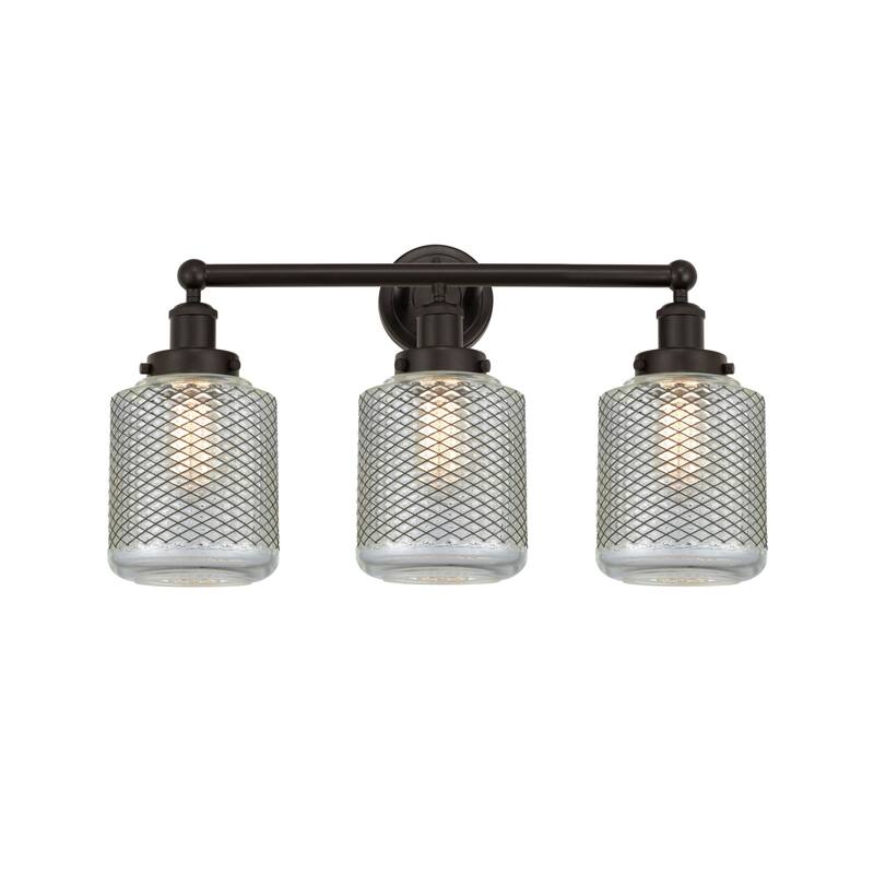 Innovations Lighting 616-3W-12-24 Stanton Vanity Stanton 3 Light 24" - Oil Rubbed Bronze / Clear Crackle