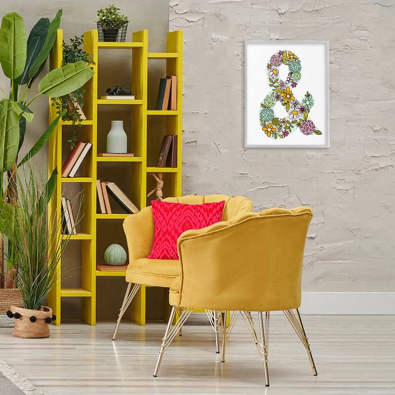 Stupell Hydrangea Florals Ampersand Framed Giclee Art Design By Mandy Ford Art + Illustration