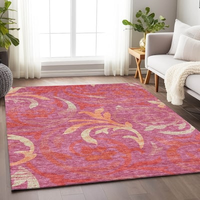 Premium Washable Super Soft Contempory Scroll Mayfield Rug