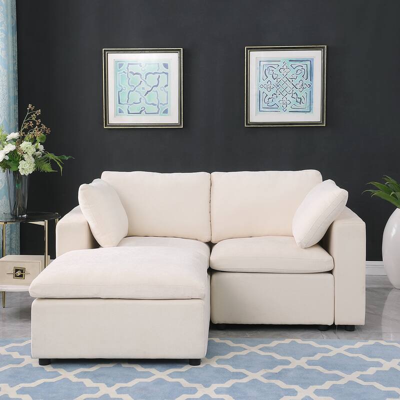 Modular Sectional Sofa, Convertible U Shaped Sofa Couch, Modular Sectionals with Ottomans