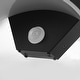 preview thumbnail 6 of 6, YANSUN 18W Black Curved Aluminum Integrated LED Motion Sensor Wall Sconce Modern Industrial Indoor Wall Light 3000K Soft White