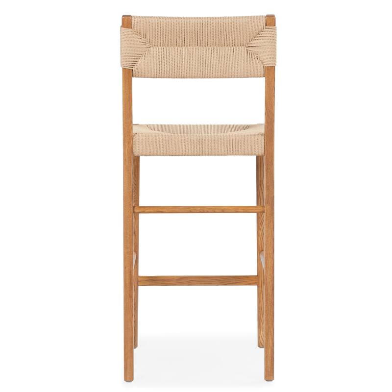 SAFAVIEH Couture Cody Rattan Counter Stool - 17"W x 20"D x 39"H