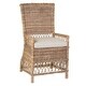 preview thumbnail 1 of 6, East at Main Rattan Cushioned High Back Dining Chair