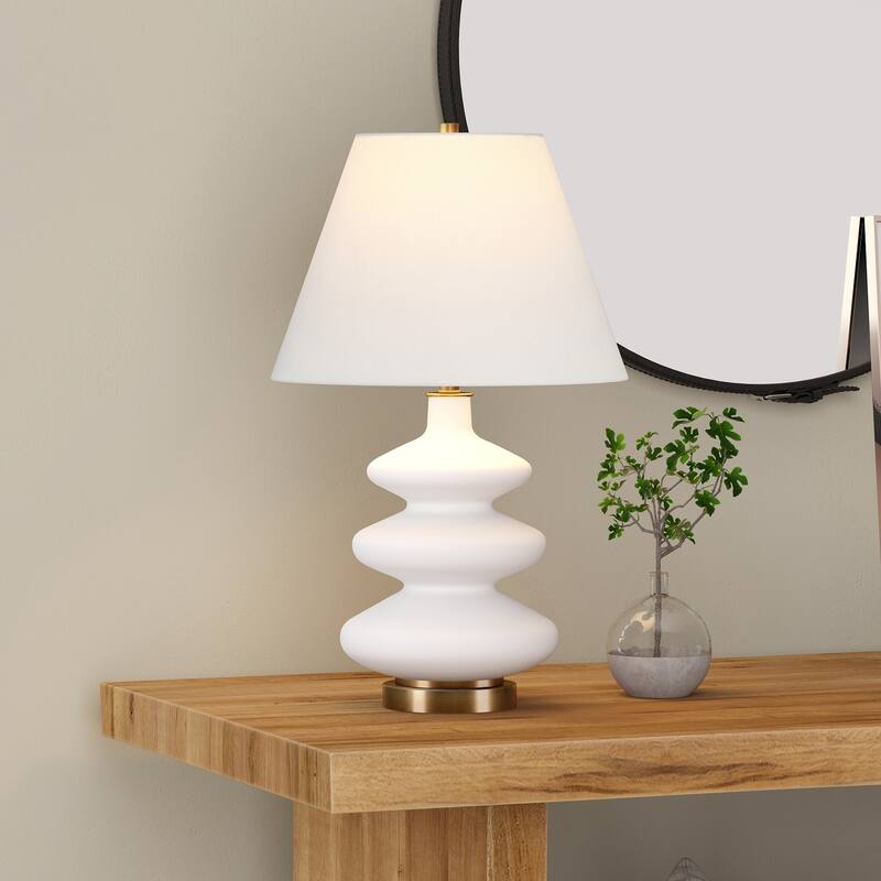 Carleta Matte White Triple Gourd Lamp