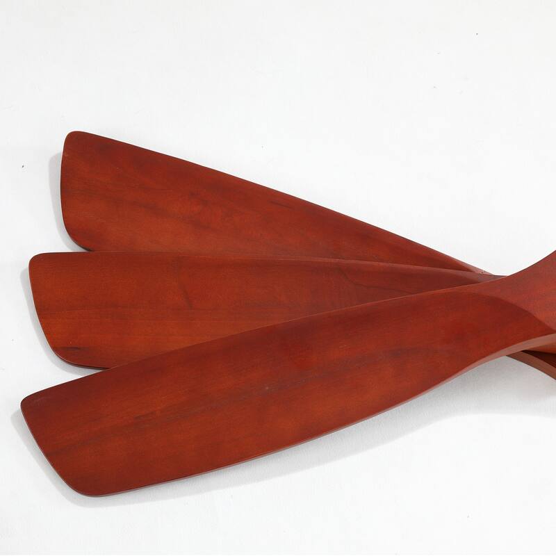 60 Inch Solid Wood Ceiling Fan with Light and Remote, Reverse Functions, Integrated Light Optional