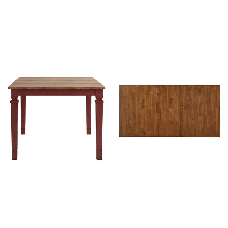 Vikos Solid Wood 48-65.7" Extendable Counter Height Dining Table
