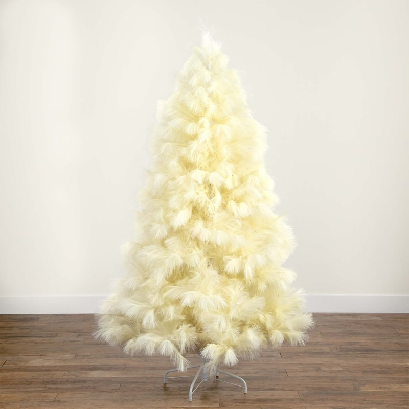 Medium Pampas Grass Artificial Christmas Tree - 6’ - Unlit