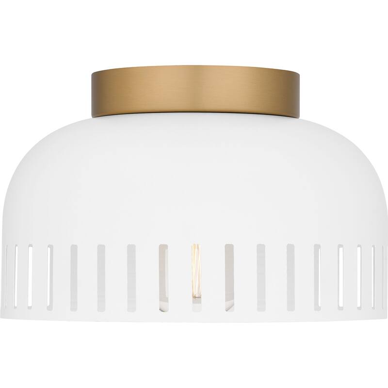 Keagan 1-Light Matte White Flush Mount Light