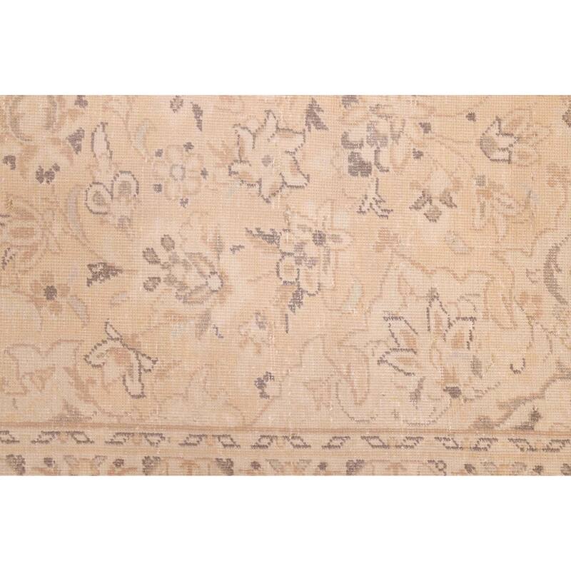 ECARPETGALLERY Hand-knotted Antalya Vintage Beige Wool Rug - 7'7 x 10'10