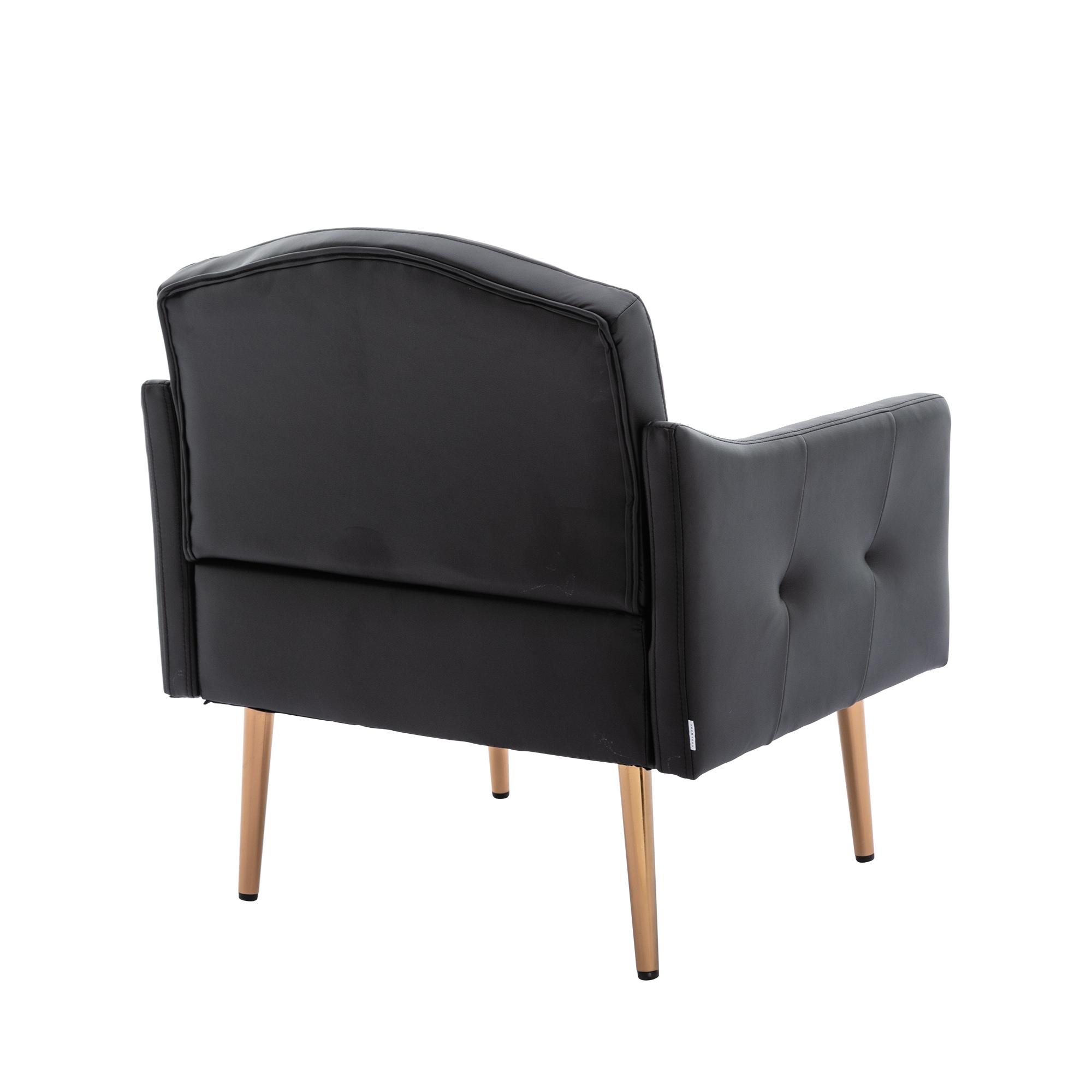Black leather on sale reading chair