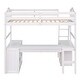 preview thumbnail 17 of 16, Modern Style Loft Bed with Built-in Drawers, Cabinet and Desk, Space-saving, Twin Size, White