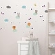 preview thumbnail 2 of 5, Walplus Animals up in Clouds Wall Sticker Children Nursery Decor Decal