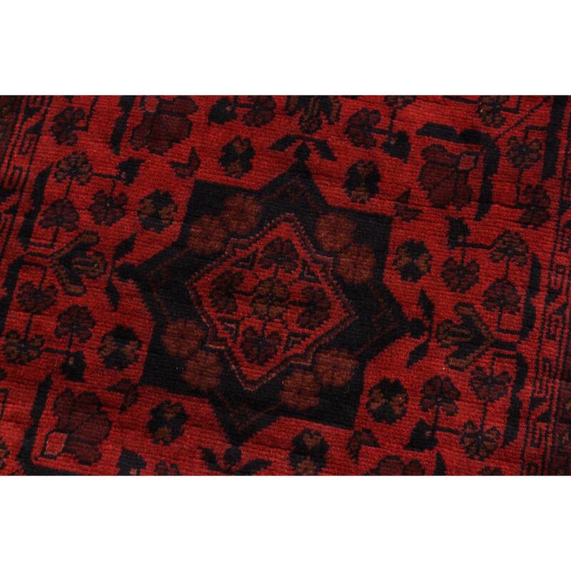 Southwestern Biljik Khal Mohammadi Charley Red/Black Runner - 2'10'' x 9'8''