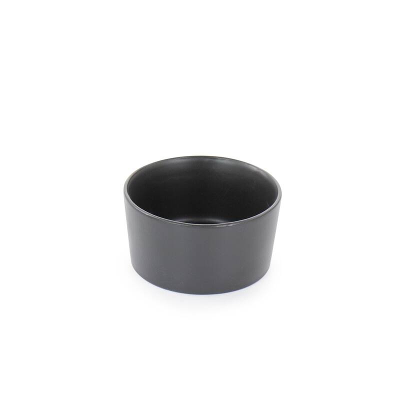 Milan Sleek Black 20 Piece Stoneware Dinnerware Set