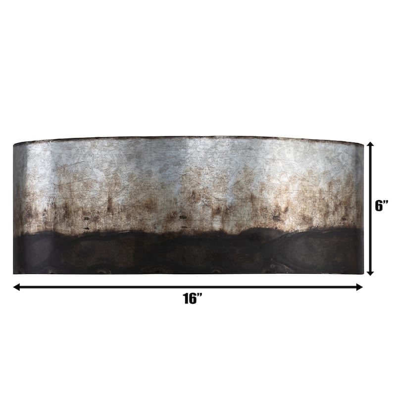 Varaluz Cannery 2-Light Bathroom Vanity Light - Ombre Galvanized