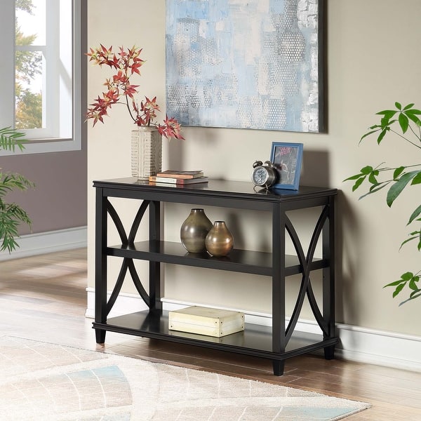 Convenience Concepts Florence Console Table with Shelves Bed Bath