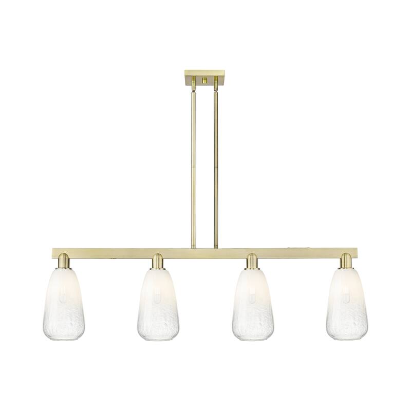 Innovations Lighting Urban Downtown - Brookhaven Almond - 4 Light 48" Stem Hung Island Light