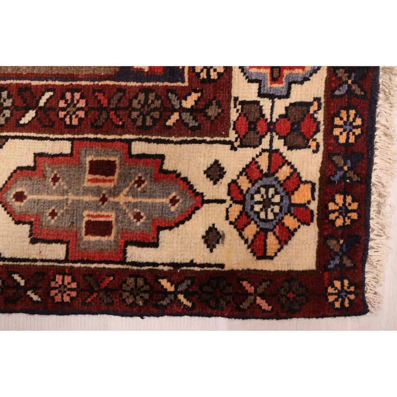 ECARPETGALLERY Hand-knotted Melis Vintage Red Wool Rug - 6'7 x 9'10