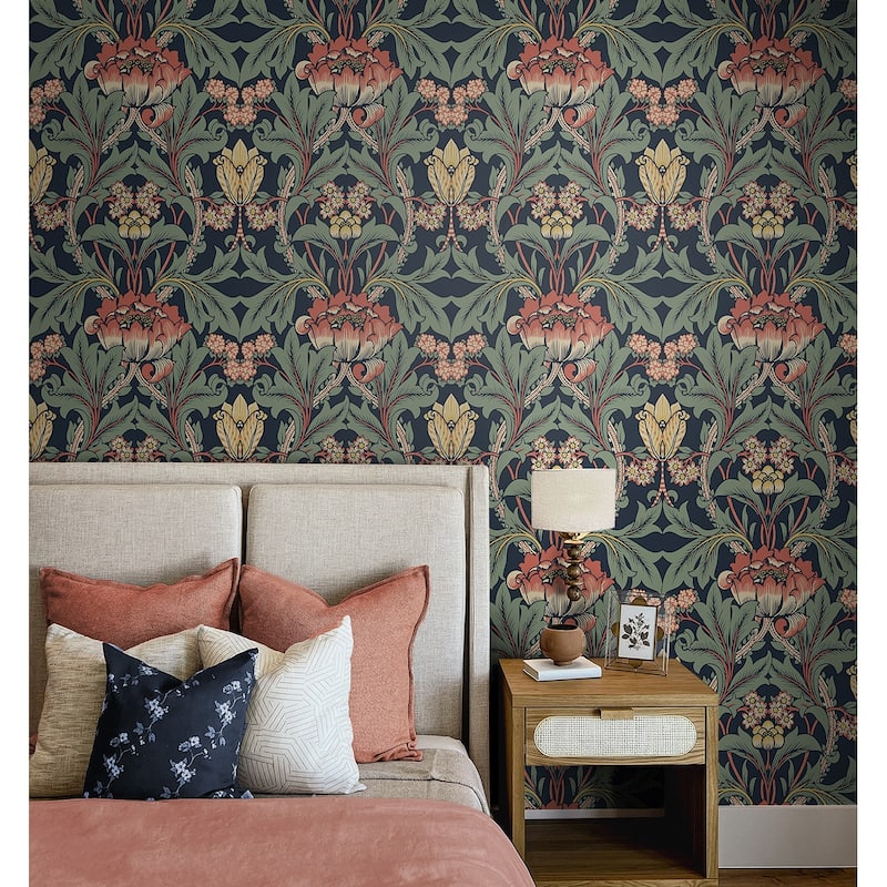 NextWall Primrose Floral Peel and Stick Wallpaper