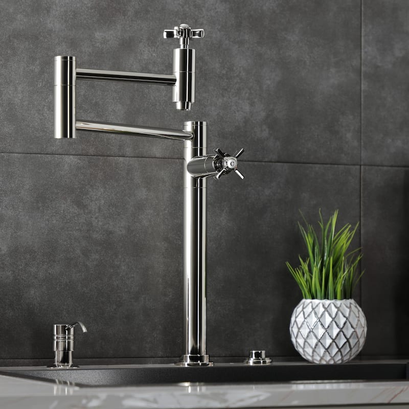 Millennium Two-Handle 1-Hole Deck Mount Pot Filler Faucet