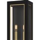 preview thumbnail 4 of 3, Bourbon 2-Light Matte Black Outdoor Wall Lantern