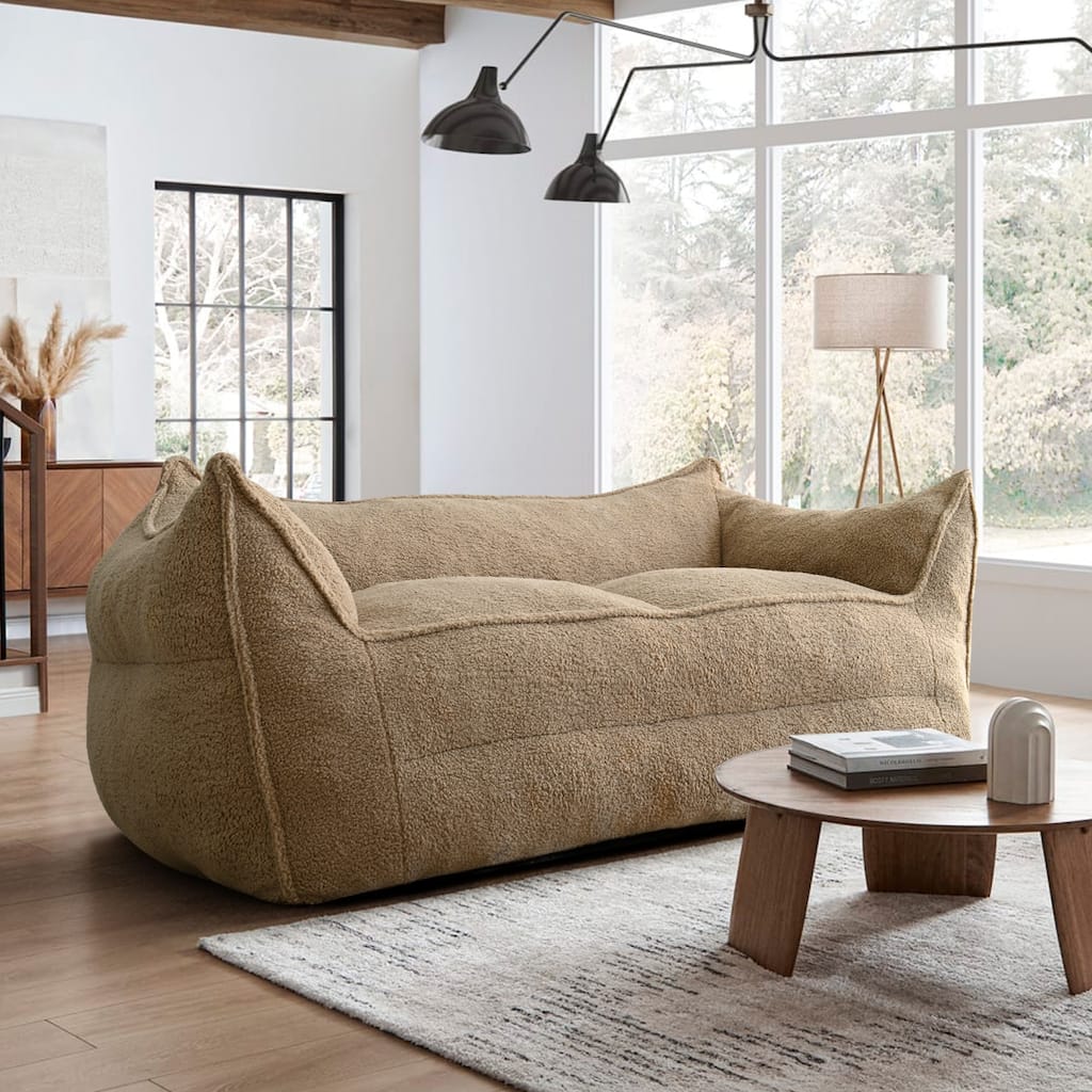 Bean Bag Sofa Beanbag Couch Loveseat High-Density Foam Filled
