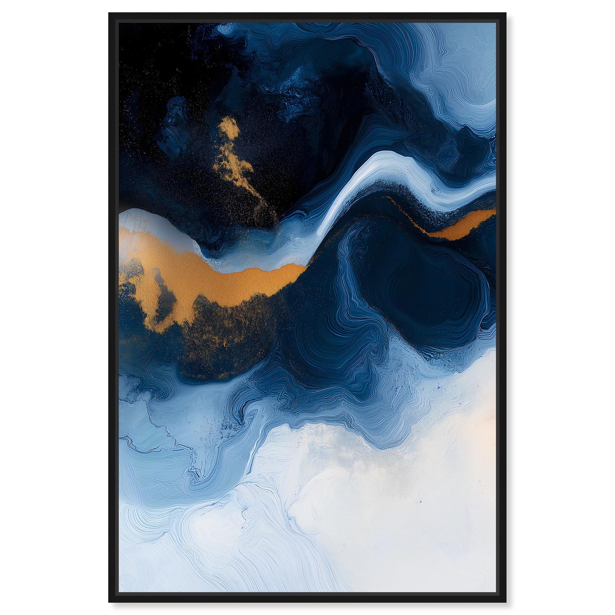 Blue Deep I Canvas by Art Remedy