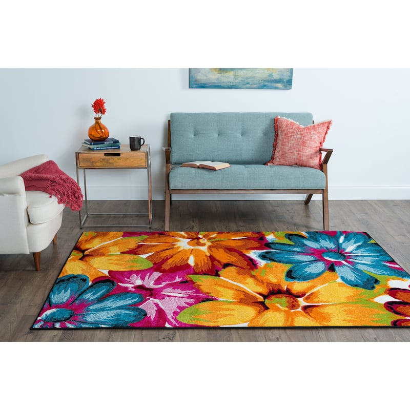 Rhapsody Modern & Contemporary Abstract Indoor Area Rug - 5'3'' x 7'3'' - Multi-Color
