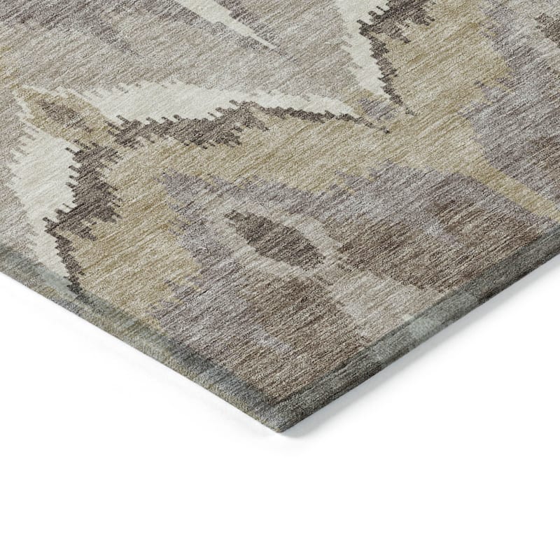 HomeRoots Ikat Transitional Rectangle Outdoor Rug