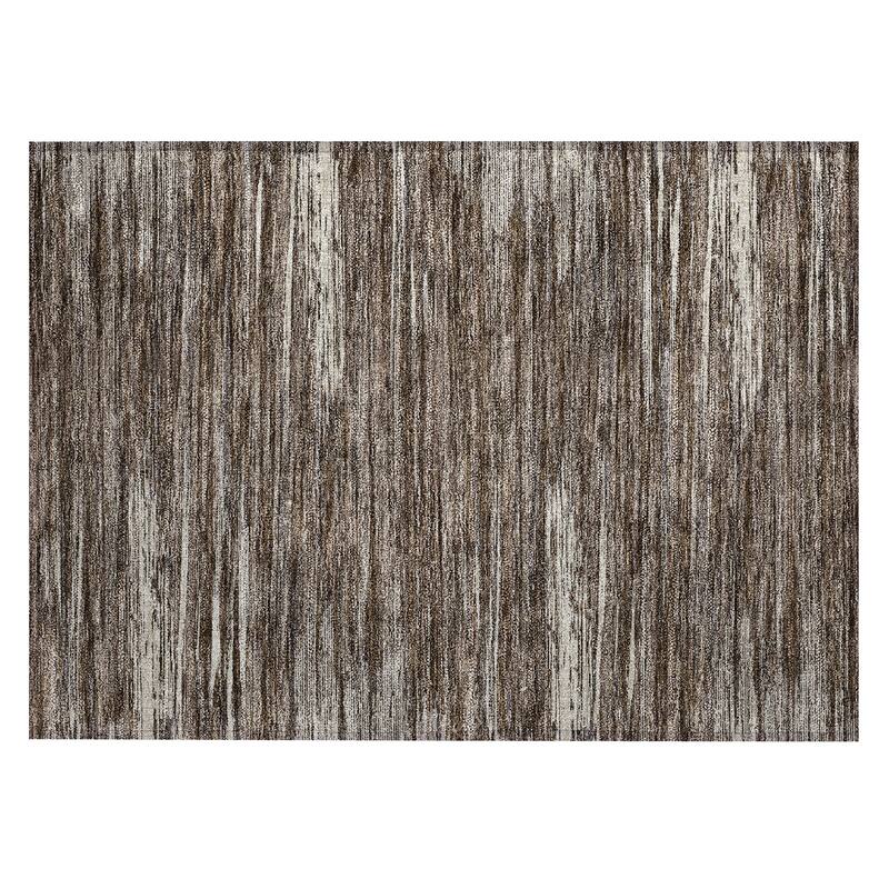 Machine Washable Indoor/ Outdoor Chantille Abstract Stripe Rug