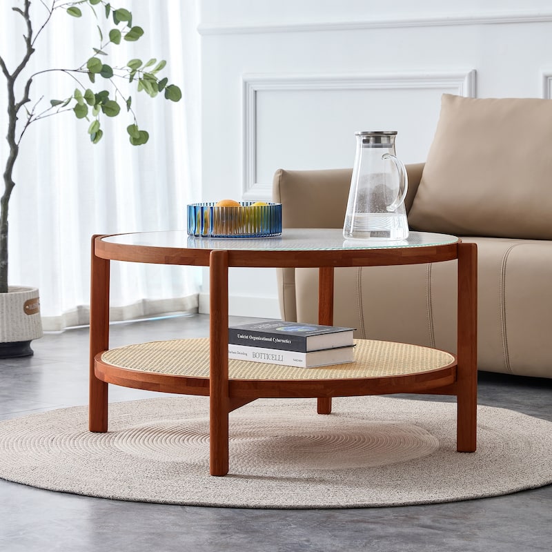 Modern Center Table Walnut Side Table Coffee Table Sofa Table - Walnut