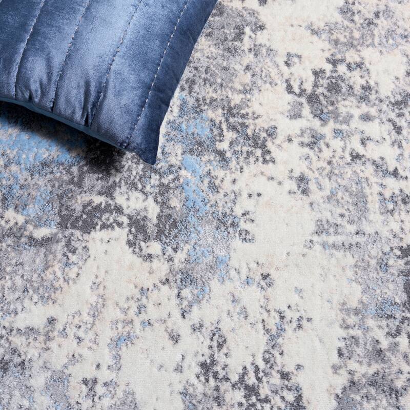 SAFAVIEH Lagoon Irmtraud Modern Abstract Polyester Area Rug