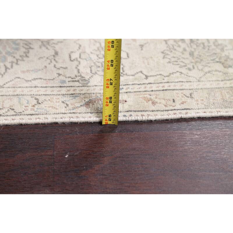 Vintage Muted Traditional Tabriz Persian Area Rug Wool Hand-knotted - 6'4" x 10'5"