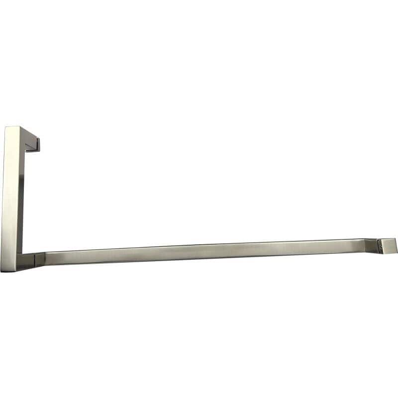 CEL square tubing 8" Pull Handle and 30" Towel Bar Comb Sets for Shower Door - Brushed Nickel