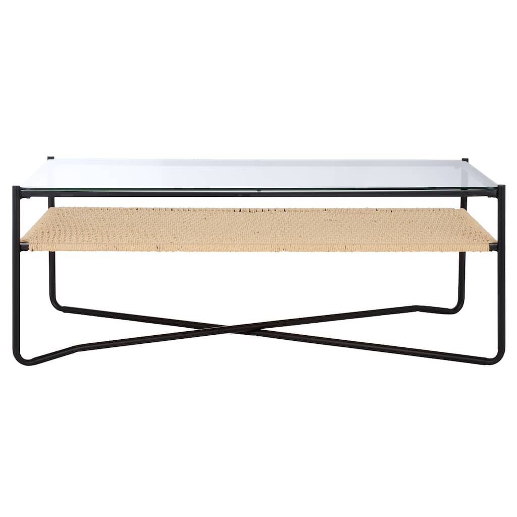 SAFAVIEH Home Omaka 1-Shelf Coffee Table - 47"W x 24"D x 18"H