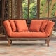 preview thumbnail 47 of 48, Cambridge Casual West Lake Convertible Wood Outdoor Sofa Daybed