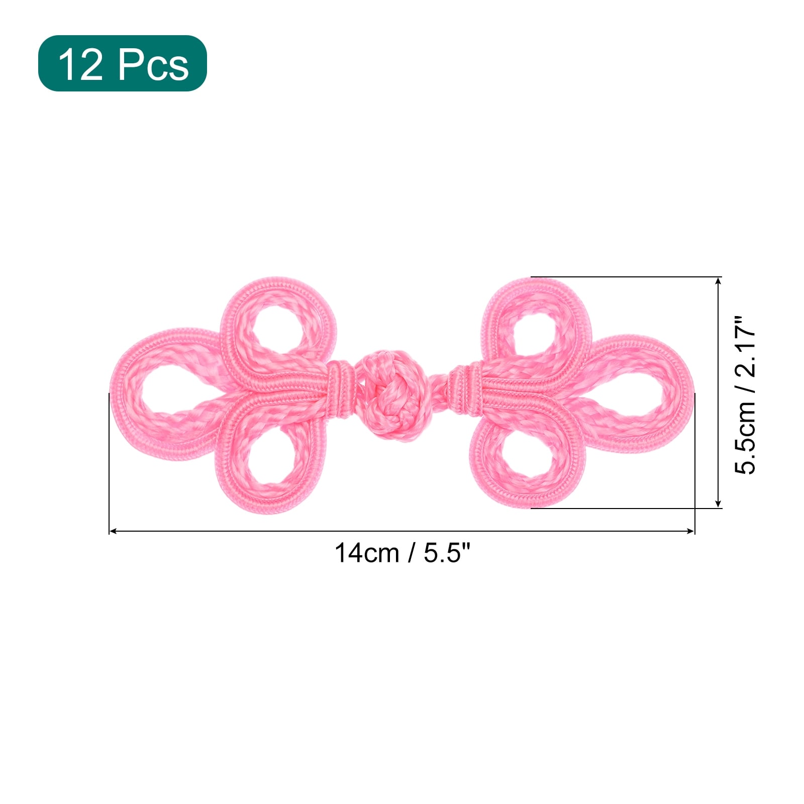 Chinese Knots Frog Buttons Closure Sewing Buttons Fasteners for DIY Sewing Coats Cloak Sweater Bridal Costume Outfit Knots