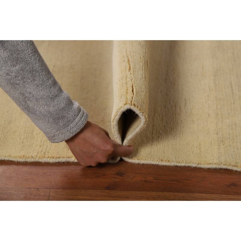 Gabbeh Modern Foyer Rug Hand-Knotted Wool Carpet - 2'8"x 4'2"