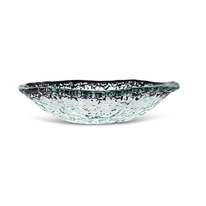 Salad Bowl With Scattered Black Design