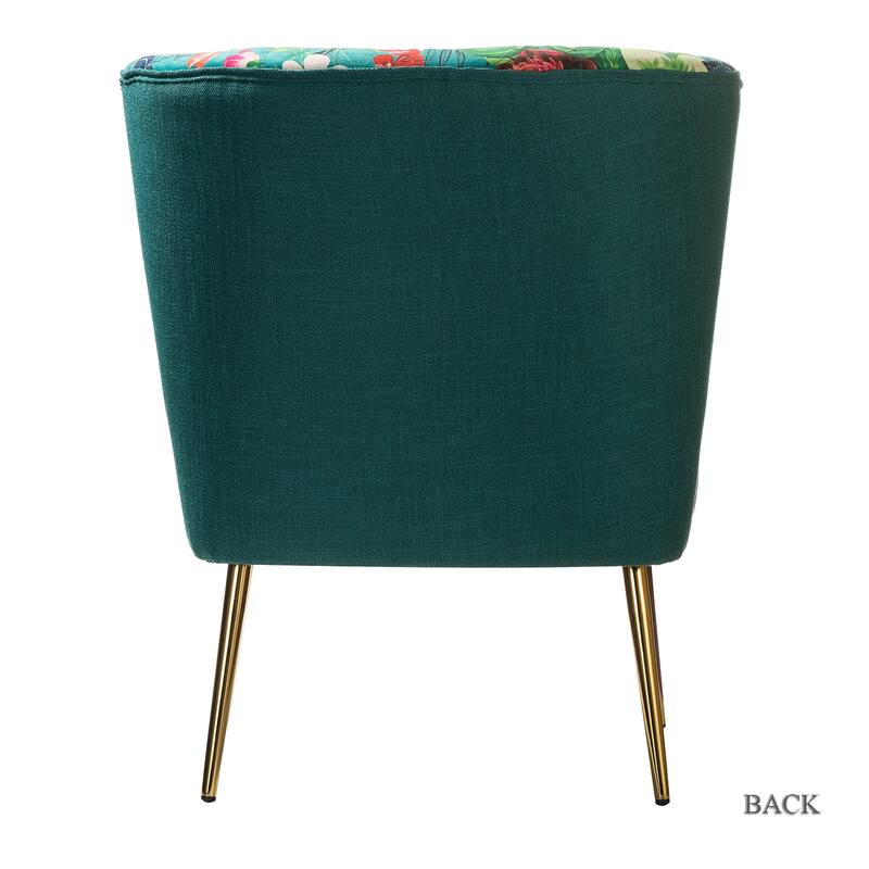 Almira Contemporary Upholstered Armless Side Chair with Tufted Back Set of 2 by HULALA HOME