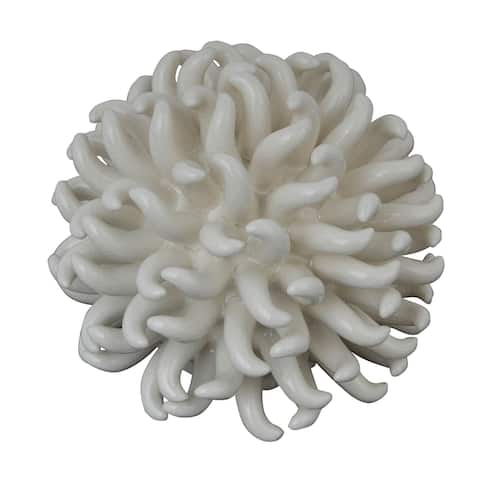 White 4-inch Coral Accent Décor