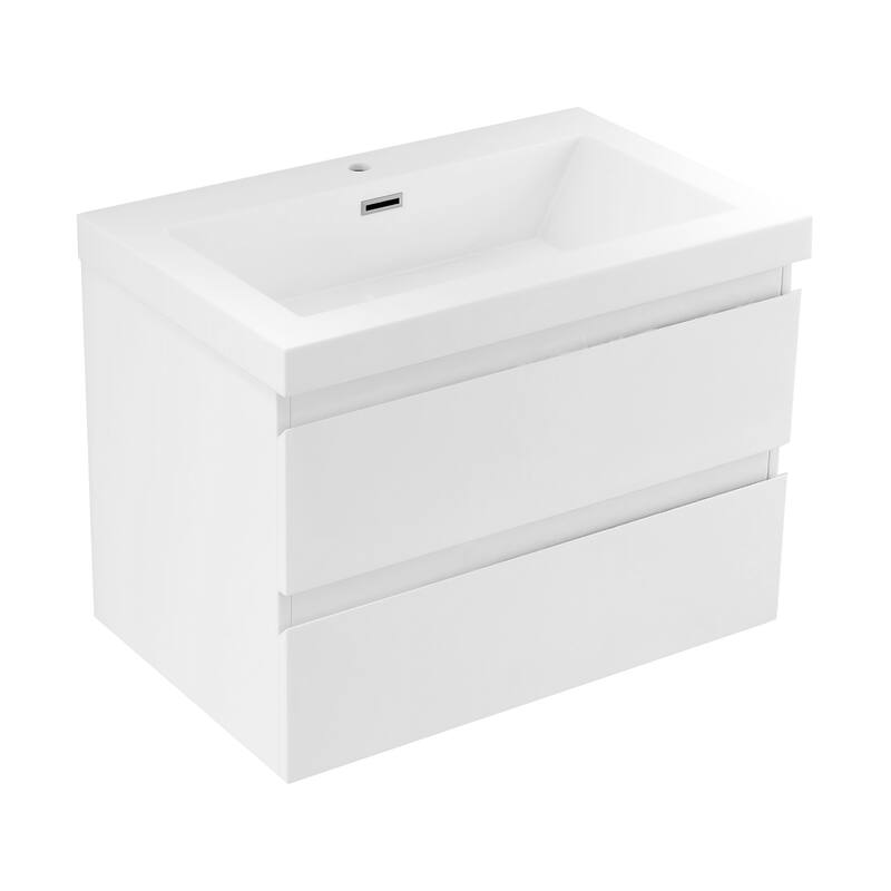 Floating Bathroom Vanity with Resin Top