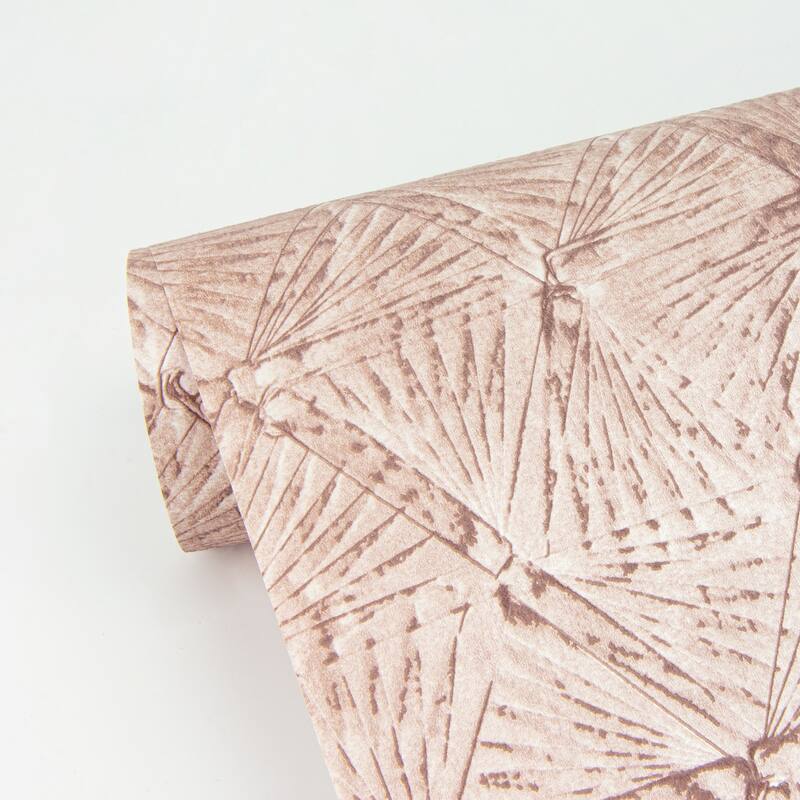 A-Street Prints Wright Rose Gold Textured Triangle Wallpaper
